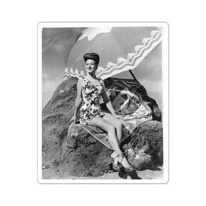 Ann Savage #13 (Vintage Female Icon) STICKER Vinyl Kiss-Cut Decal 4 Inch White - The Sticker Space