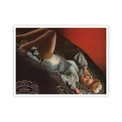 Ann Savage #17 (Vintage Female Icon) STICKER Vinyl Kiss-Cut Decal 6 Inch White - The Sticker Space