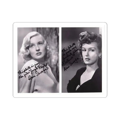 Ann Savage #30 (Vintage Female Icon) STICKER Vinyl Kiss-Cut Decal 4 Inch White - The Sticker Space