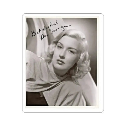 Ann Savage #34 (Vintage Female Icon) STICKER Vinyl Kiss-Cut Decal 3 Inch White - The Sticker Space