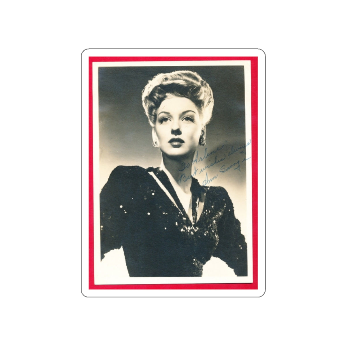 Ann Savage #35 (Vintage Female Icon) STICKER Vinyl Die-Cut Decal-White-The Sticker Space