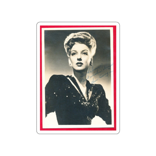 Ann Savage #35 (Vintage Female Icon) STICKER Vinyl Die-Cut Decal-White-The Sticker Space