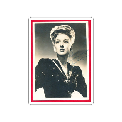 Ann Savage #35 (Vintage Female Icon) STICKER Vinyl Die-Cut Decal-White-The Sticker Space