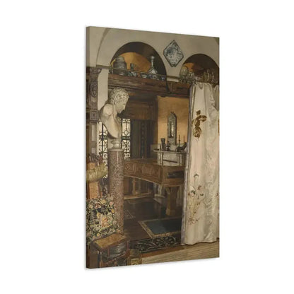 Anna Alma-Tadema (1867-1943) Interior of the Gold Room, Townshend House - Canvas Wall Art - The Sticker Space