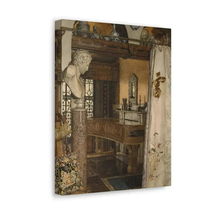 Anna Alma-Tadema (1867-1943) Interior of the Gold Room, Townshend House - Canvas Wall Art - The Sticker Space