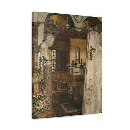 Anna Alma-Tadema (1867-1943) Interior of the Gold Room, Townshend House - Canvas Wall Art - The Sticker Space