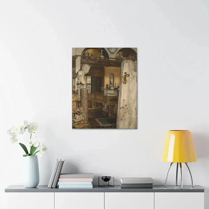 Anna Alma-Tadema (1867-1943) Interior of the Gold Room, Townshend House - Canvas Wall Art - The Sticker Space