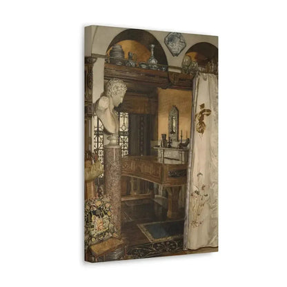 Anna Alma-Tadema (1867-1943) Interior of the Gold Room, Townshend House - Canvas Wall Art - The Sticker Space