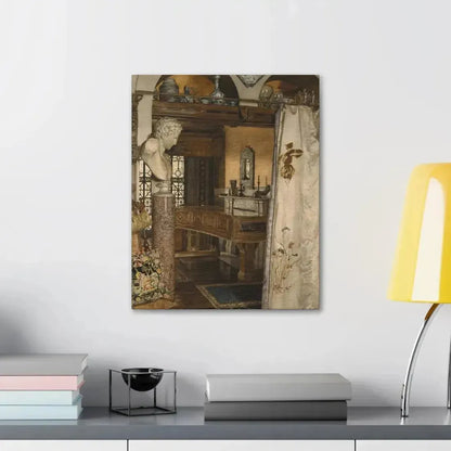 Anna Alma-Tadema (1867-1943) Interior of the Gold Room, Townshend House - Canvas Wall Art - The Sticker Space