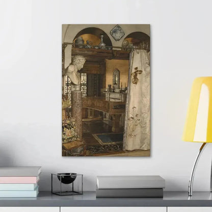 Anna Alma-Tadema (1867-1943) Interior of the Gold Room, Townshend House - Canvas Wall Art - The Sticker Space