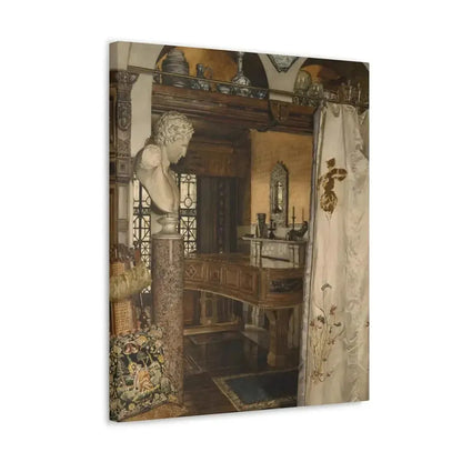 Anna Alma-Tadema (1867-1943) Interior of the Gold Room, Townshend House - Canvas Wall Art - The Sticker Space