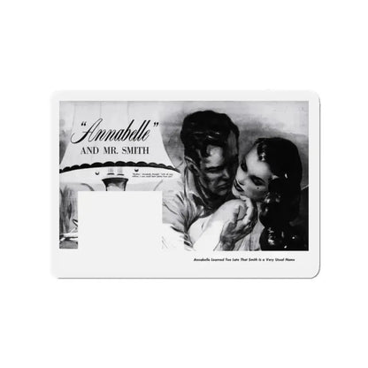 Annabelle and Mr. Smith, Sir!,  May 1959 (Magazine Illustration) Refrigerator Magnet 2 Inch Die-Cut - The Sticker Space