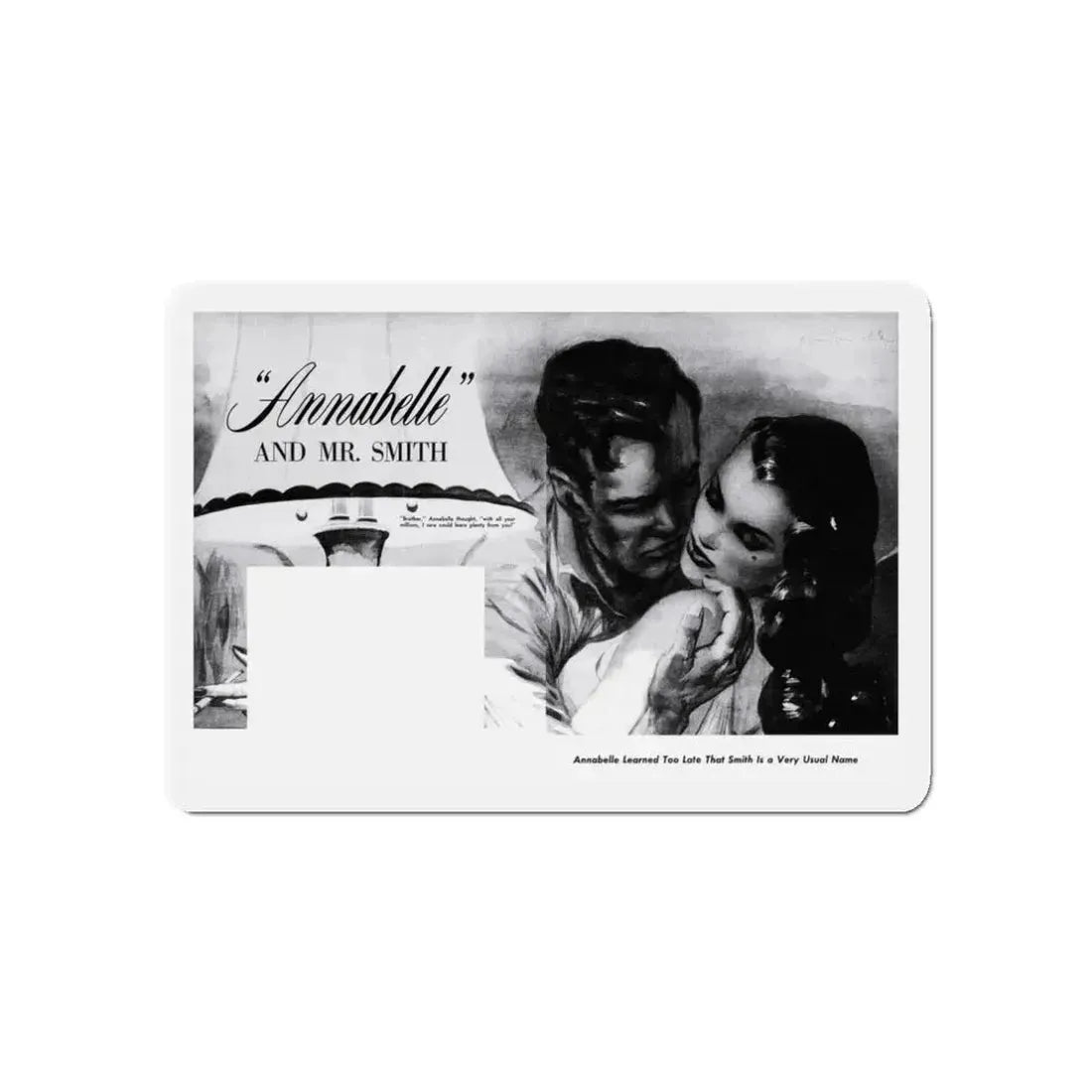 Annabelle and Mr. Smith, Sir!,  May 1959 (Magazine Illustration) Refrigerator Magnet 3 Inch Die-Cut - The Sticker Space