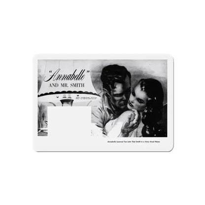 Annabelle and Mr. Smith, Sir!,  May 1959 (Magazine Illustration) Refrigerator Magnet - The Sticker Space
