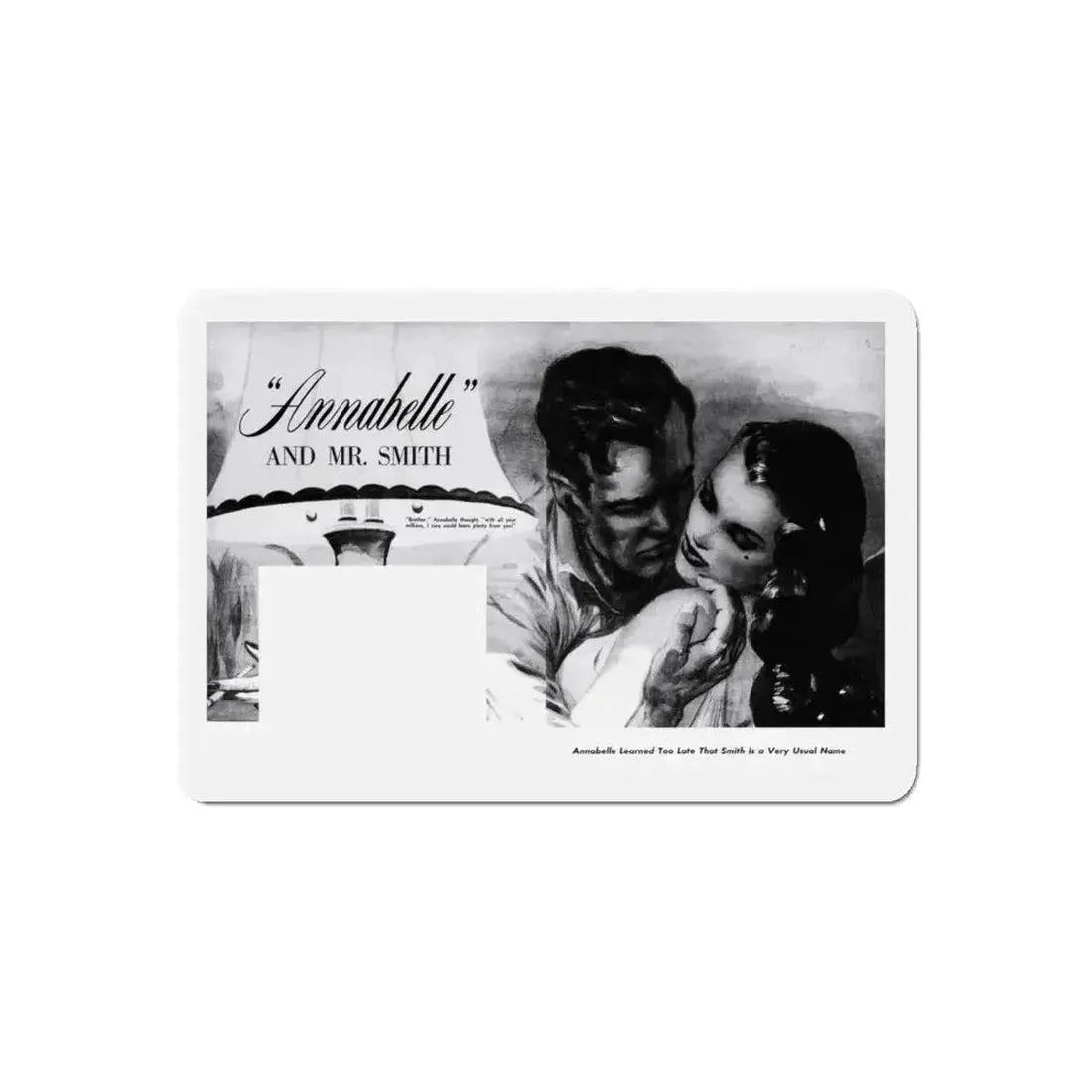 Annabelle and Mr. Smith, Sir!,  May 1959 (Magazine Illustration) Refrigerator Magnet - The Sticker Space
