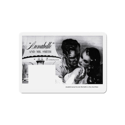 Annabelle and Mr. Smith, Sir!, May 1959 (Magazine Illustration) Refrigerator Magnet-3" x 3"-The Sticker Space