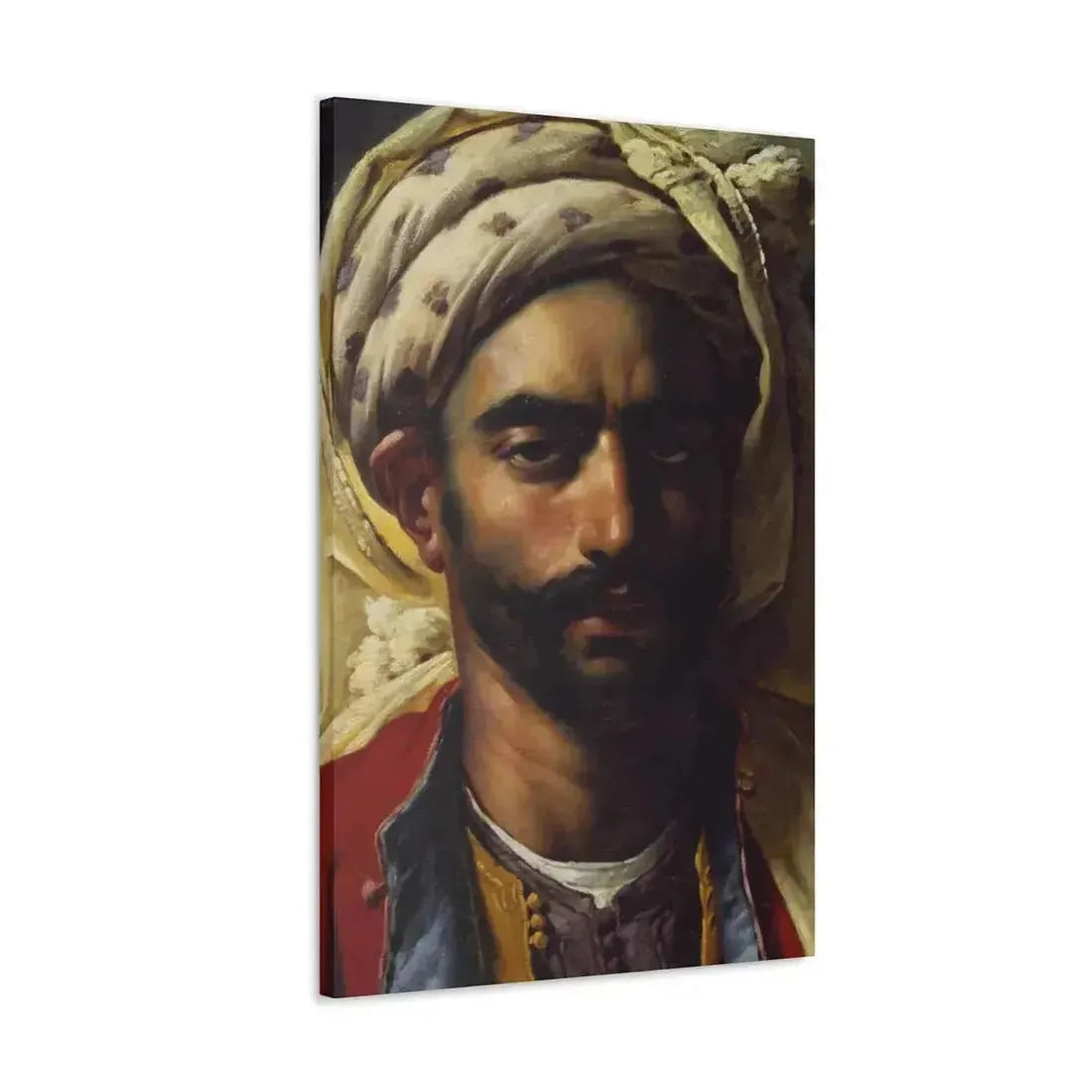 Anne-Louis Girodet de Roussy-Trioson (1767-1824) Portrait de Mustapha 1819 - Canvas Wall Art - The Sticker Space