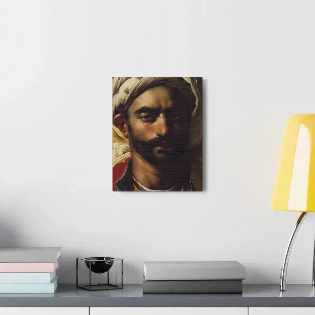 Anne-Louis Girodet de Roussy-Trioson (1767-1824) Portrait de Mustapha 1819 - Canvas Wall Art - The Sticker Space