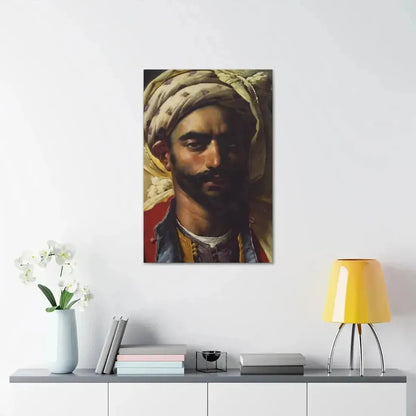 Anne-Louis Girodet de Roussy-Trioson (1767-1824) Portrait de Mustapha 1819 - Canvas Wall Art - The Sticker Space