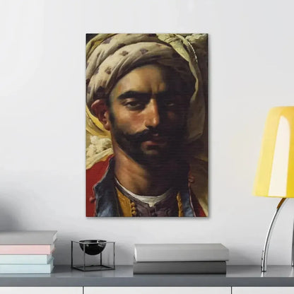 Anne-Louis Girodet de Roussy-Trioson (1767-1824) Portrait de Mustapha 1819 - Canvas Wall Art - The Sticker Space