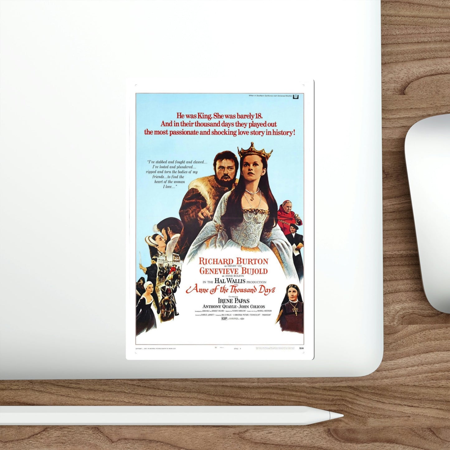 Anne of the Thousand Days 1969 Movie Poster STICKER Vinyl Die-Cut Decal-The Sticker Space