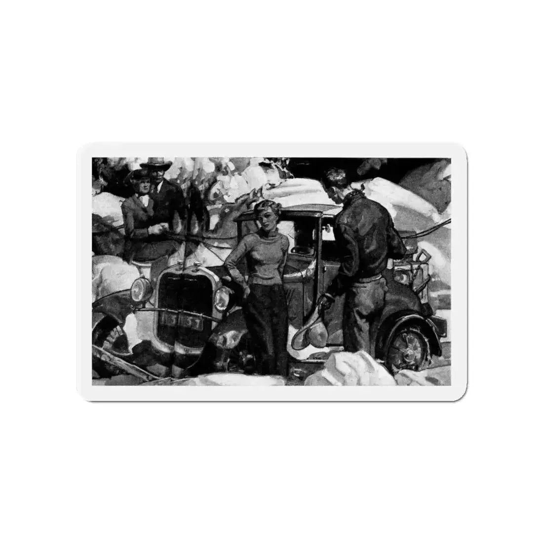 Anne's Heart Comes Home, Liberty magazine, June 18,1938 (Magazine Illustration) Refrigerator Magnet - The Sticker Space