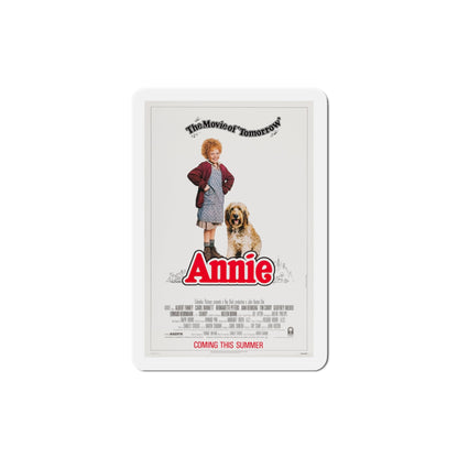 Annie 1982 Movie Poster Die-Cut Magnet-3" x 3"-The Sticker Space