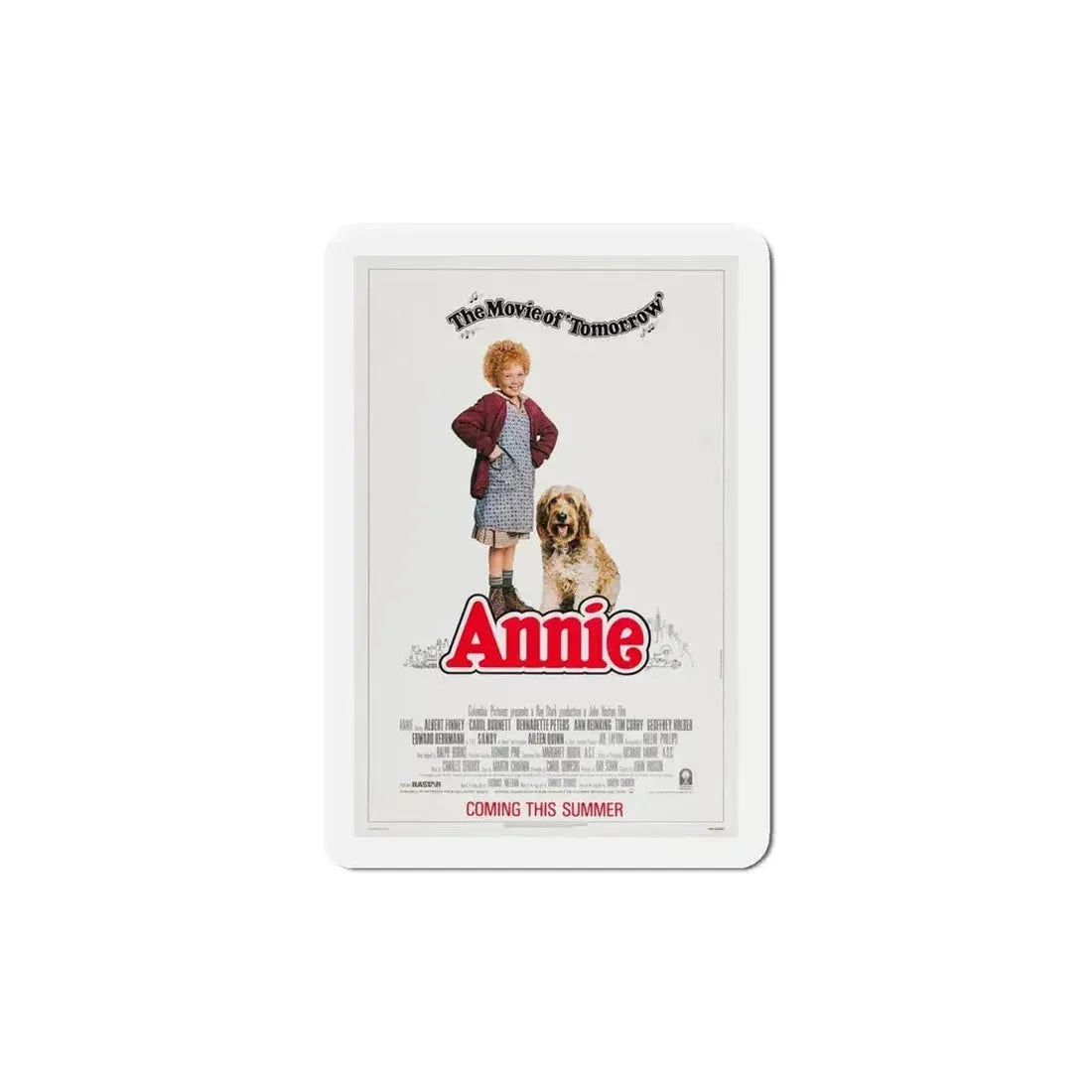 Annie 1982 Movie Poster Refrigerator Magnet - The Sticker Space