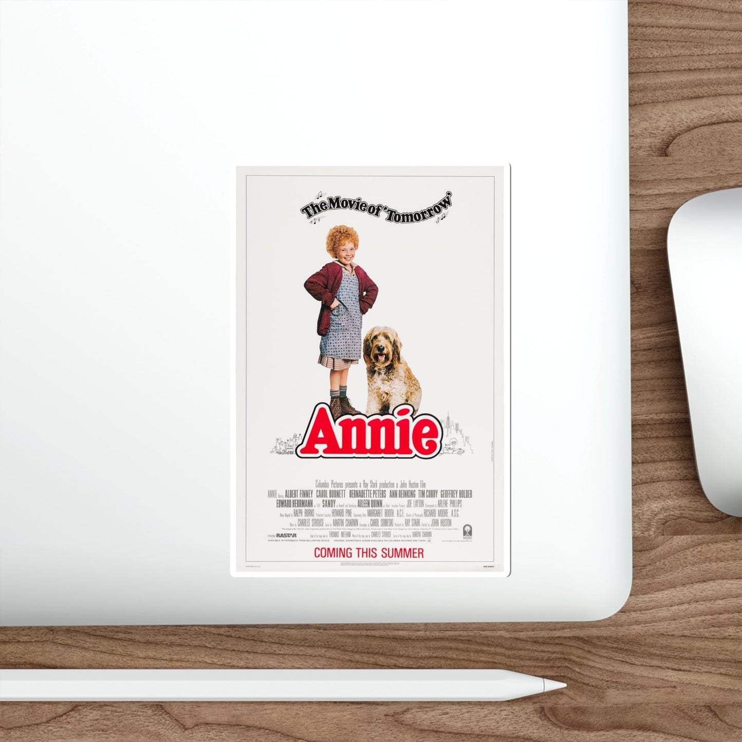 Annie 1982 Movie Poster STICKER Vinyl Die-Cut Decal-The Sticker Space