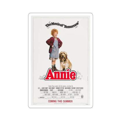Annie 1982 Movie Poster STICKER Vinyl Die-Cut Decal 4 Inch - The Sticker Space