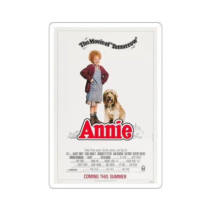 Annie 1982 Movie Poster STICKER Vinyl Die-Cut Decal 5 Inch - The Sticker Space