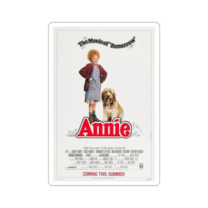 Annie 1982 Movie Poster STICKER Vinyl Die-Cut Decal 6 Inch - The Sticker Space