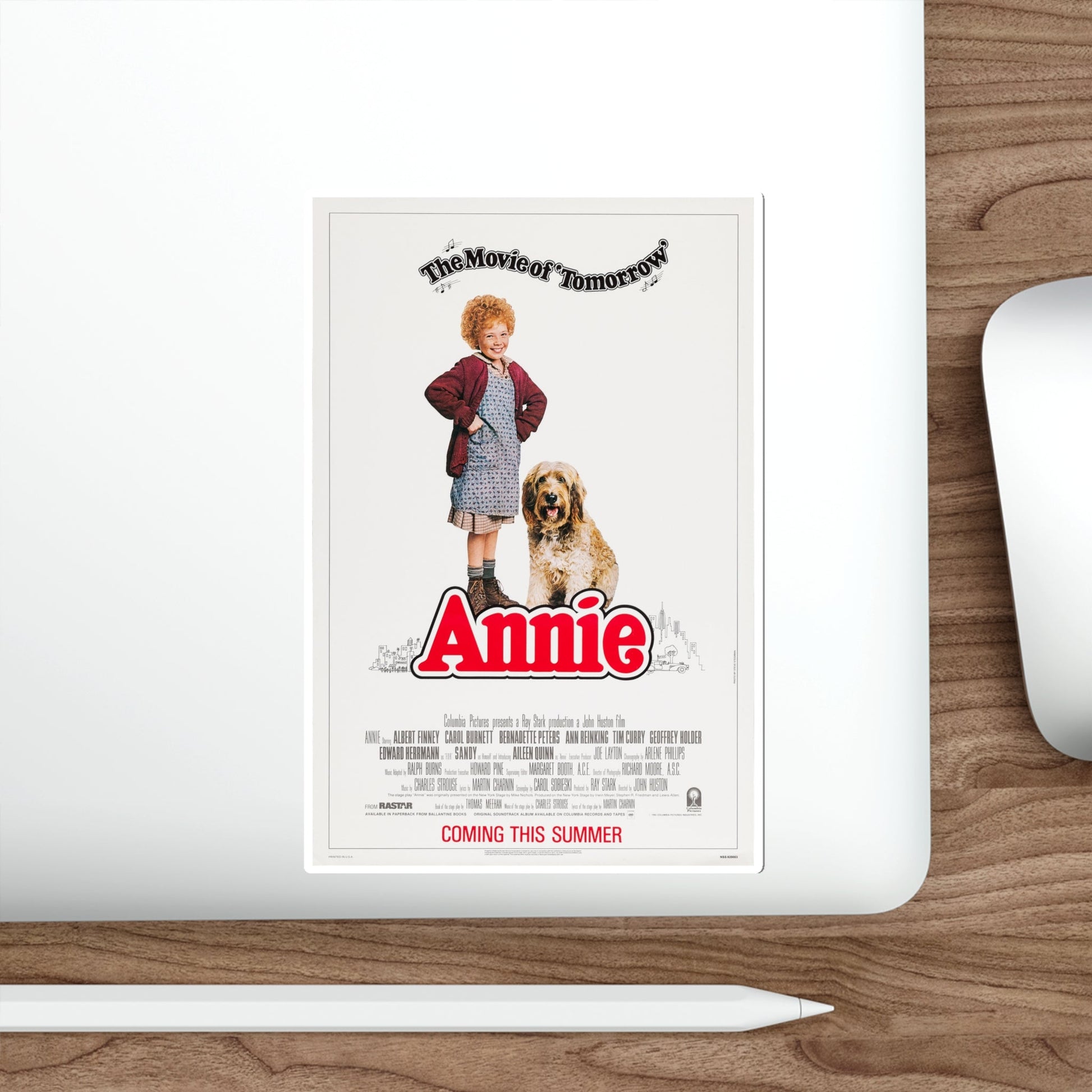 Annie 1982 Movie Poster STICKER Vinyl Die-Cut Decal-The Sticker Space