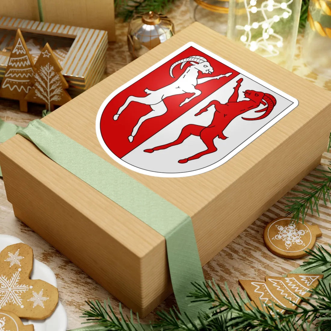 Anniviers - Coat of arms (Switzerland) (Coat of Arms) STICKER Vinyl Kiss-Cut Decal - The Sticker Space