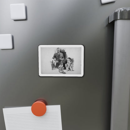 Anonymous Illustration (Magazine Illustration) Refrigerator Magnet-The Sticker Space