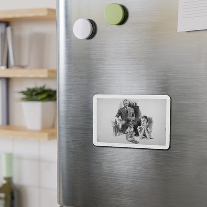 Anonymous Illustration (Magazine Illustration) Refrigerator Magnet-The Sticker Space