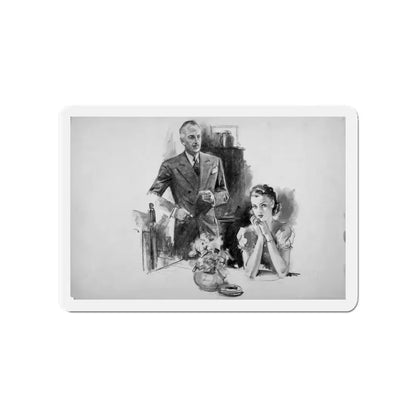 Anonymous Illustration (Magazine Illustration) Refrigerator Magnet 4 Inch - The Sticker Space