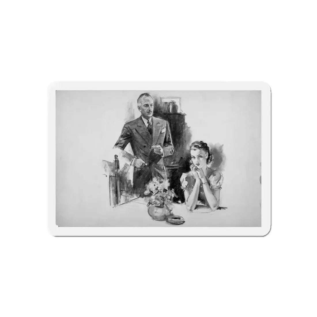 Anonymous Illustration (Magazine Illustration) Refrigerator Magnet - The Sticker Space