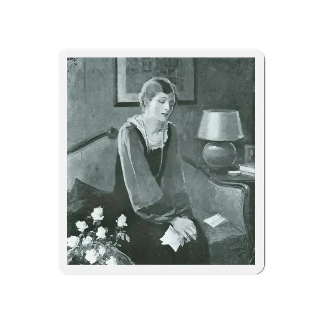 Anonymous - Listerine advertisement, 1929 (Magazine Illustration) Refrigerator Magnet 6 Inch - The Sticker Space