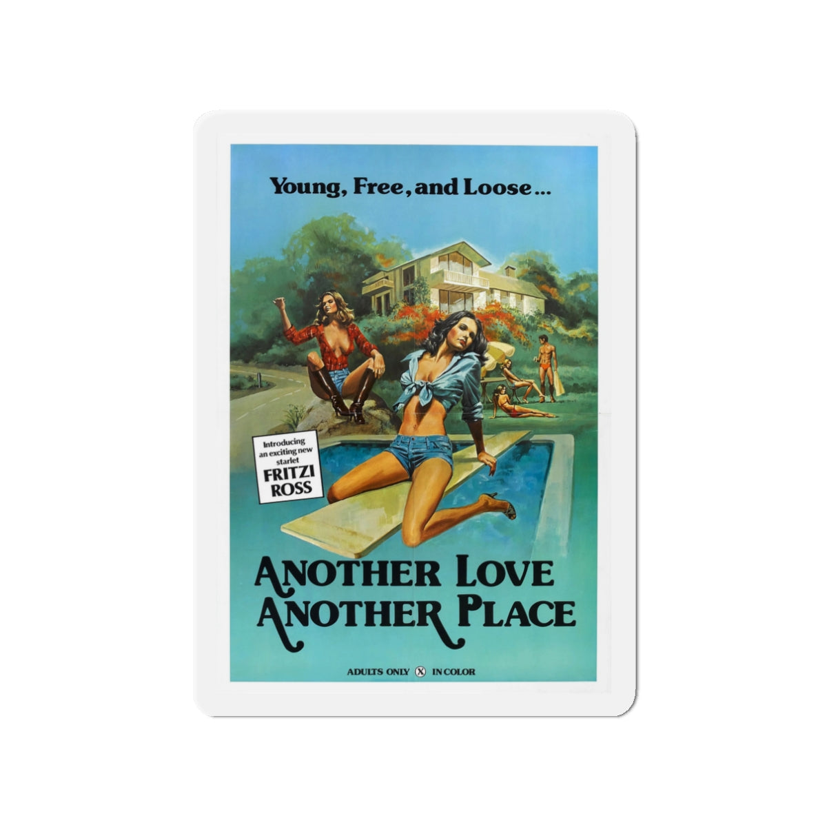 ANOTHER LOVE ANOTHER PLACE 1976 Movie Poster - Die-Cut Magnet-3" x 3"-The Sticker Space