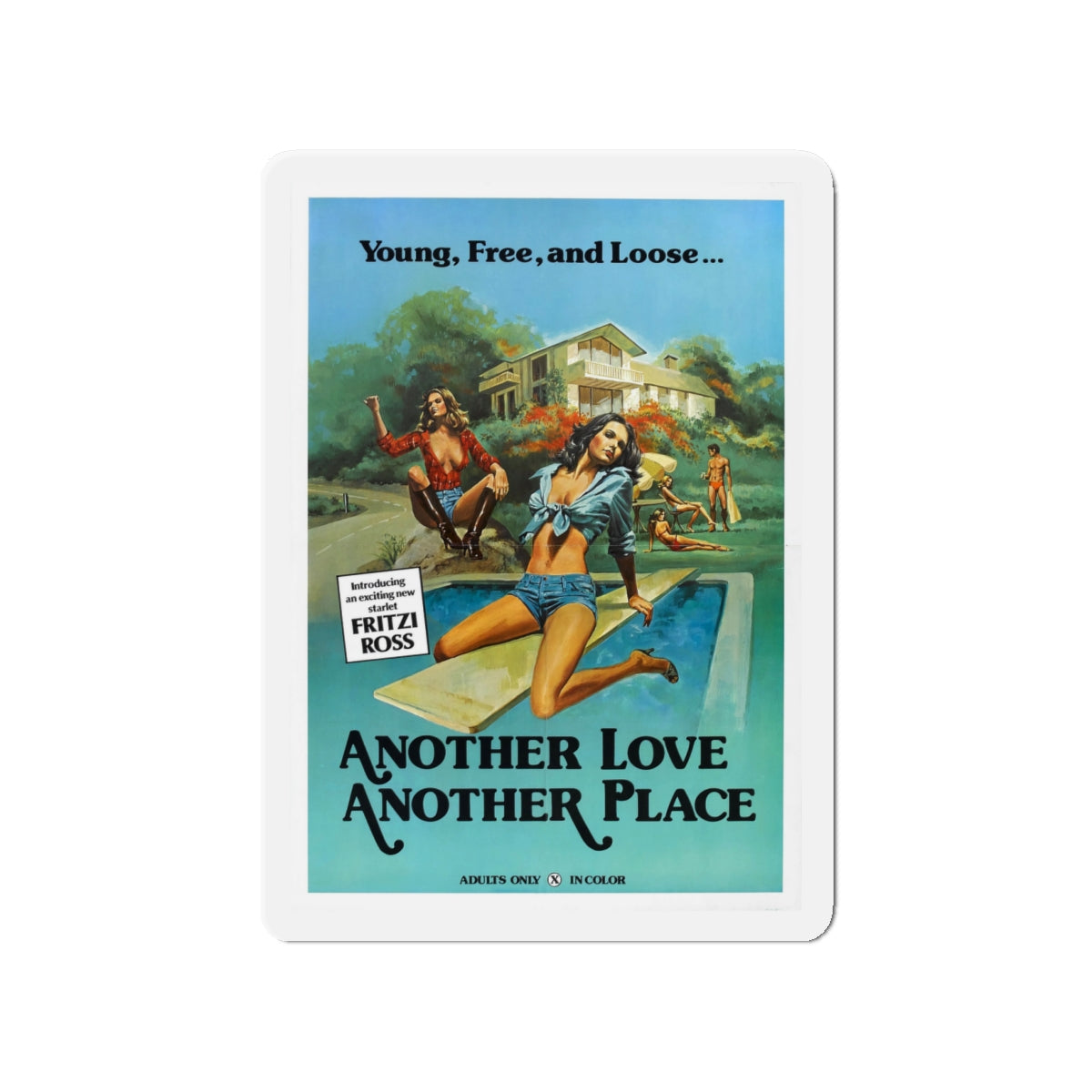 ANOTHER LOVE ANOTHER PLACE 1976 Movie Poster - Die-Cut Magnet-4" x 4"-The Sticker Space