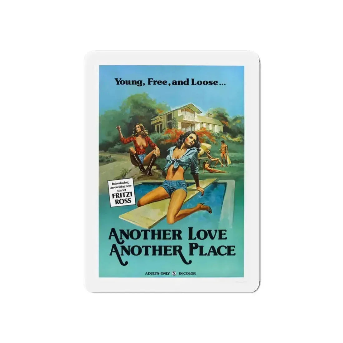 ANOTHER LOVE ANOTHER PLACE 1976 Movie Poster - Refrigerator Magnet 6 Inch - The Sticker Space
