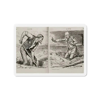 Another Peace Proposal, Life Magazine, September 6, 1917 (Magazine Illustration) Refrigerator Magnet - The Sticker Space