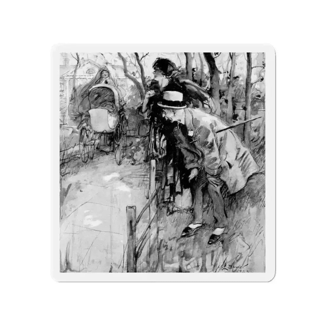 Another Scandal (2), Harper's Bazaar, May 1923 (Magazine Illustration) Refrigerator Magnet - The Sticker Space