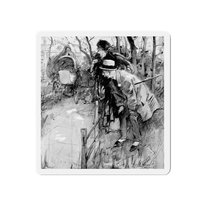 Another Scandal (2), Harper's Bazaar, May 1923 (Magazine Illustration) Refrigerator Magnet - The Sticker Space