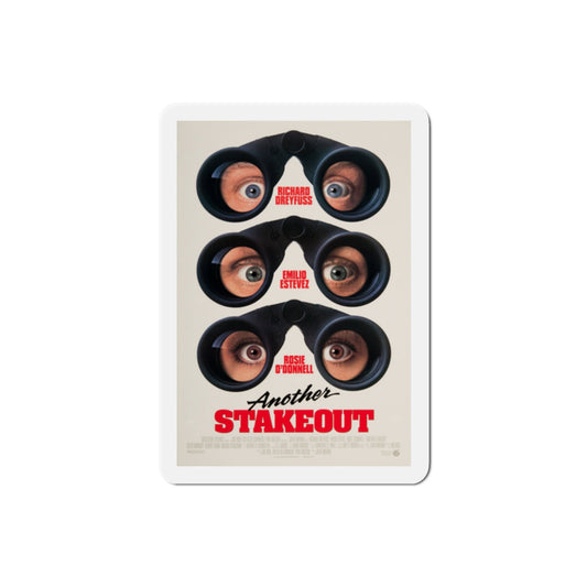 Another Stakeout 1993 Movie Poster Die-Cut Magnet-2" x 2"-The Sticker Space