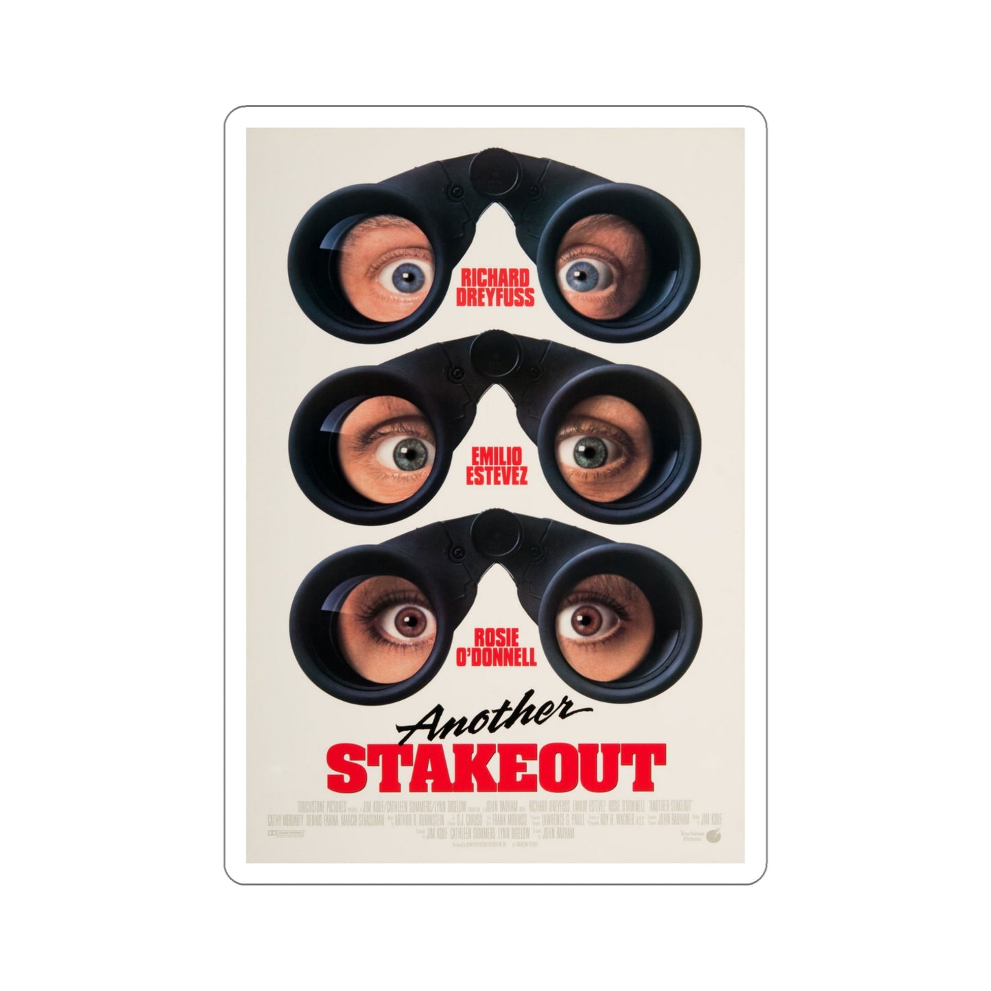 Another Stakeout 1993 Movie Poster STICKER Vinyl Die-Cut Decal-5 Inch-The Sticker Space