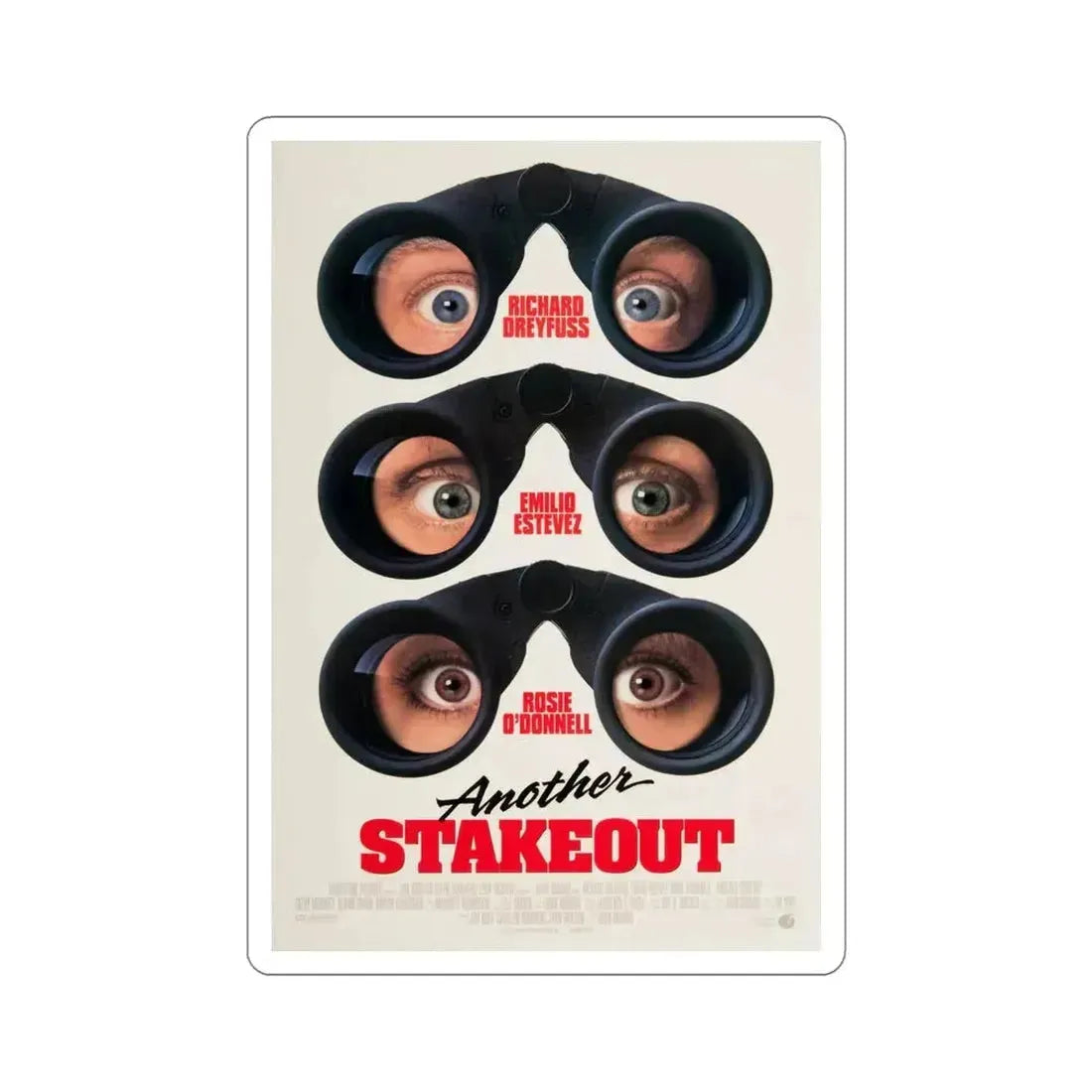 Another Stakeout 1993 Movie Poster STICKER Vinyl Die-Cut Decal 6 Inch - The Sticker Space