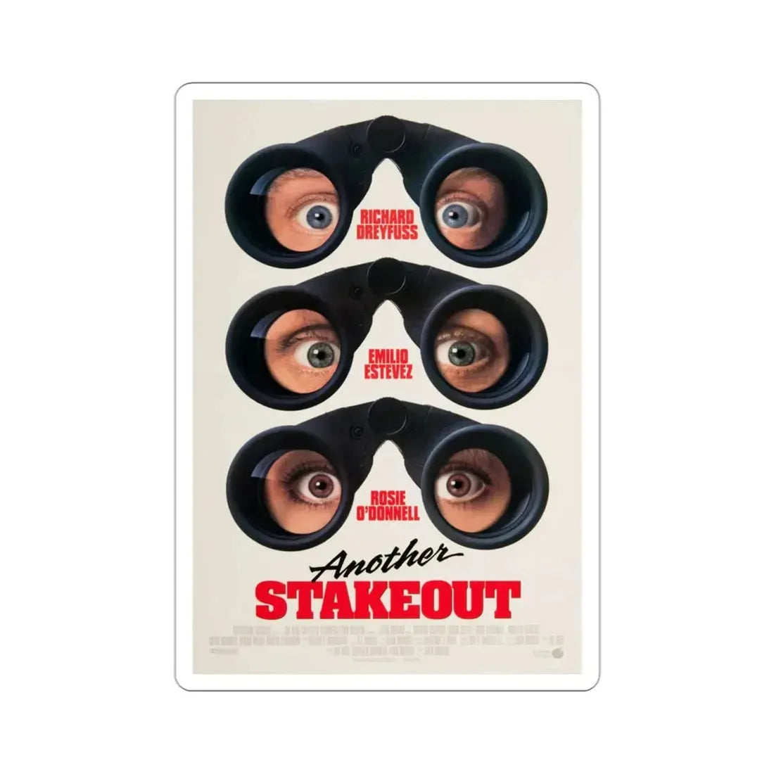Another Stakeout 1993 Movie Poster STICKER Vinyl Die-Cut Decal - The Sticker Space