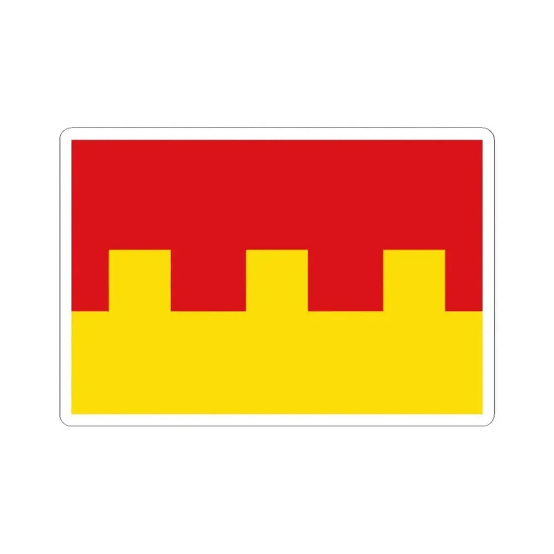 Ans drapeau (Belgium) STICKER Vinyl Kiss-Cut Decal 2 Inch White - The Sticker Space